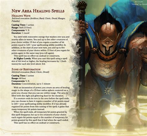 cleric healing spells 5e.